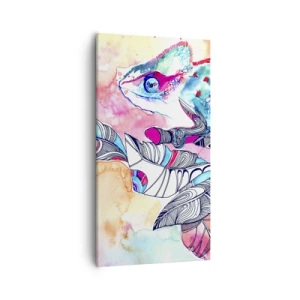 Obraz na plátne - Farebný ako náš svet - 55x100 cm