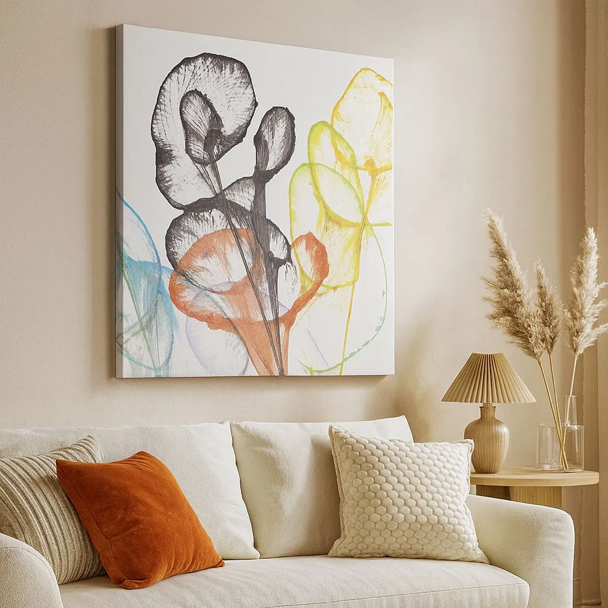 Obraz na plátne - Kvety s dušou - 30x30 cm