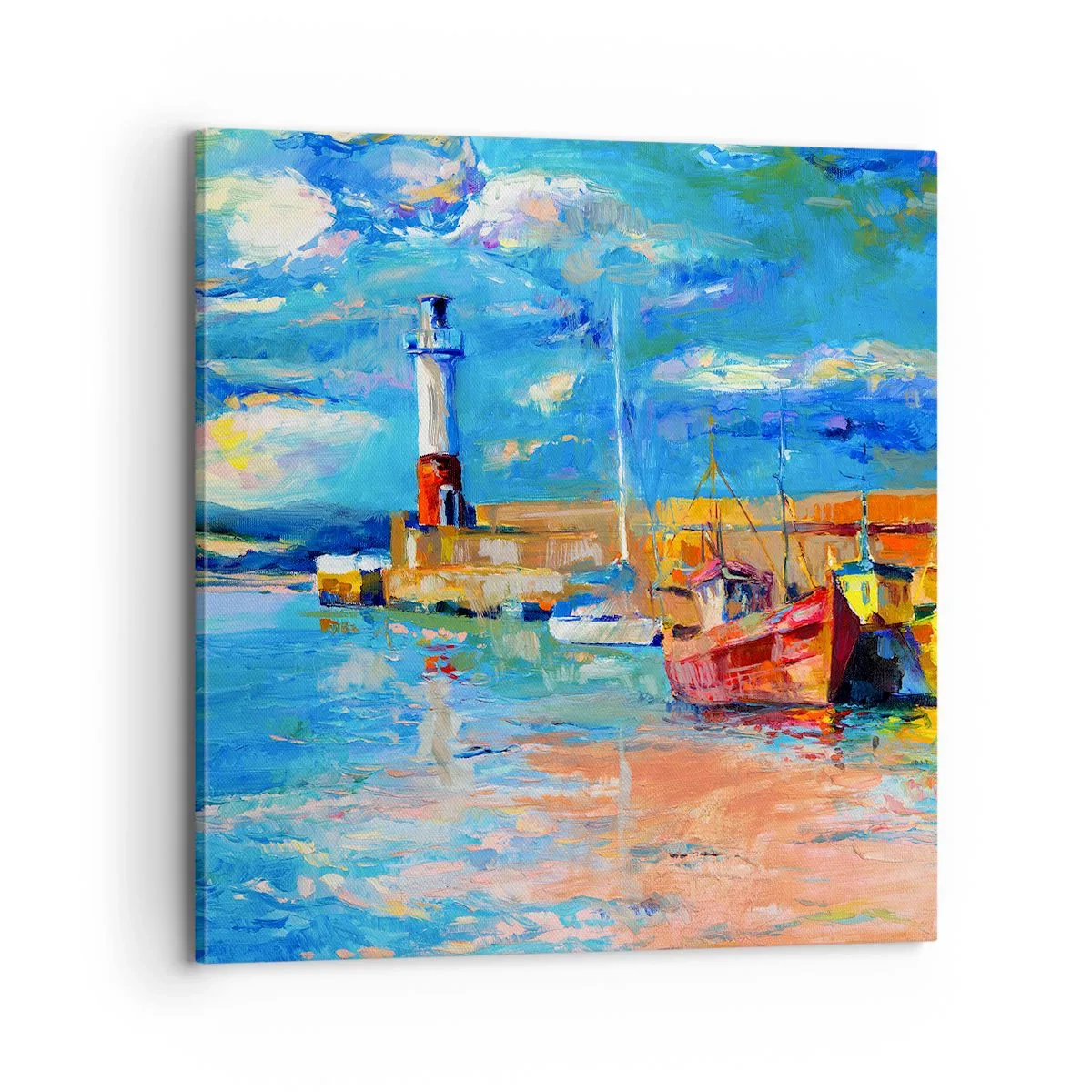 Obraz na plátne - Popoludní v dúhovom zálive - 70x70 cm