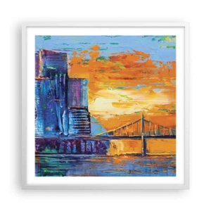 Plagát v bielom ráme - Kultúra a príroda - 60x60 cm