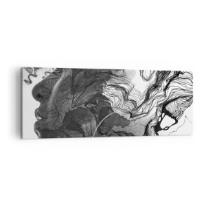 Obraz na plátne - Zapletená v snoch - 140x50 cm
