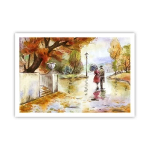 Plagát - Romantická jeseň v parku
 - 100x70 cm