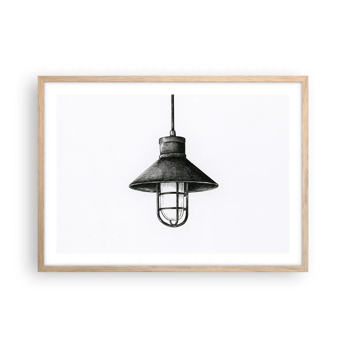 Plagát v ráme zo svetlého duba - Ako pred rokmi… - 70x50 cm