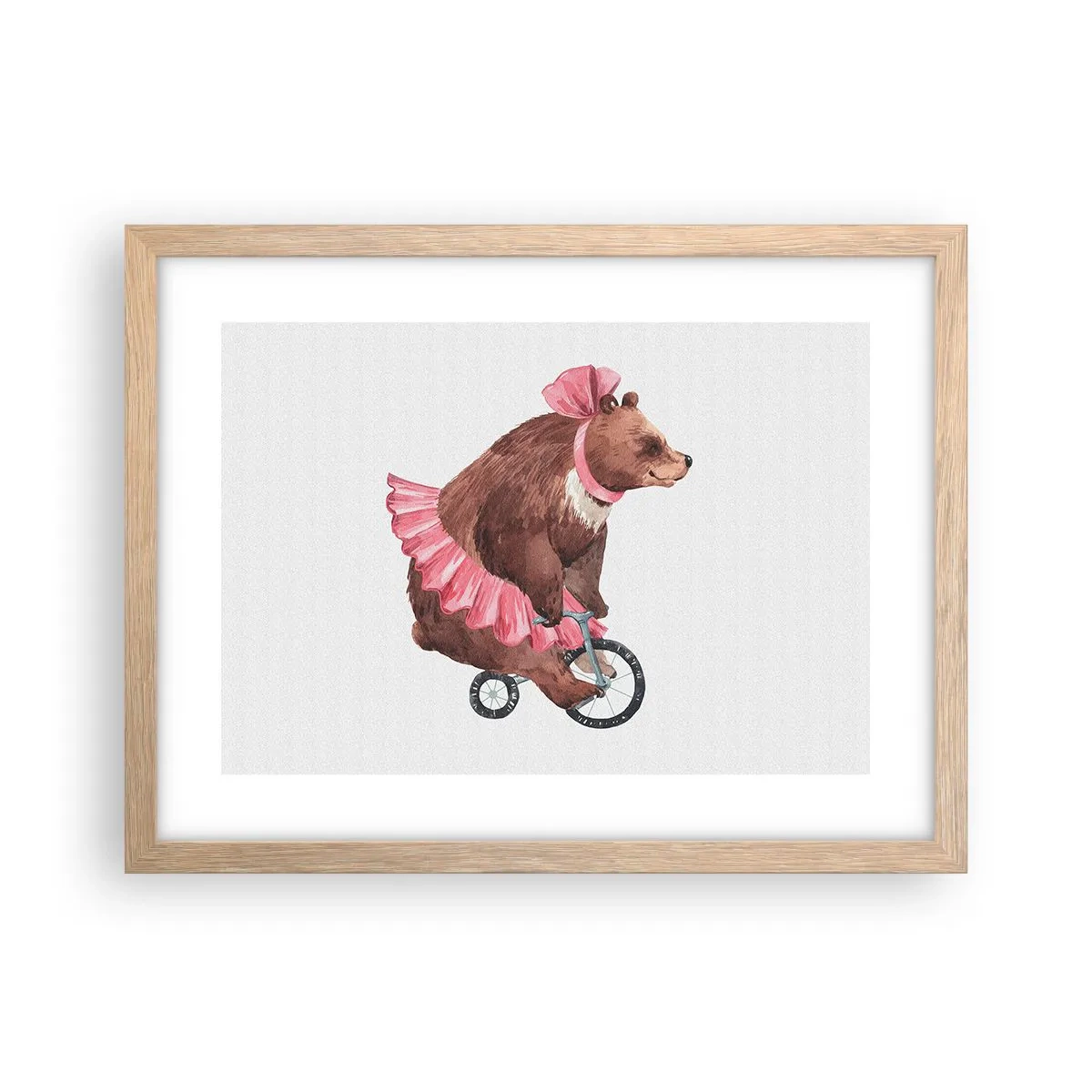 Plagát v ráme zo svetlého duba - To je ale cirkus! - 40x30 cm