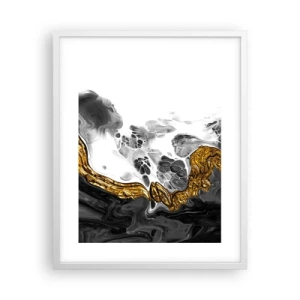 Plagát v bielom ráme - Organická kompozícia - 40x50 cm