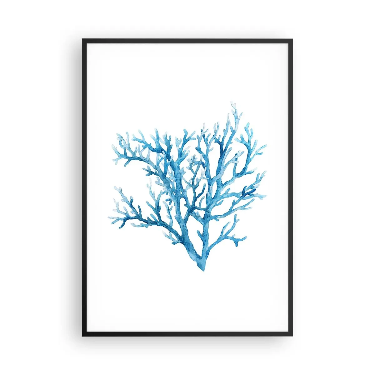 Plagát v čiernom ráme - Morský filigrán - 70x100 cm
