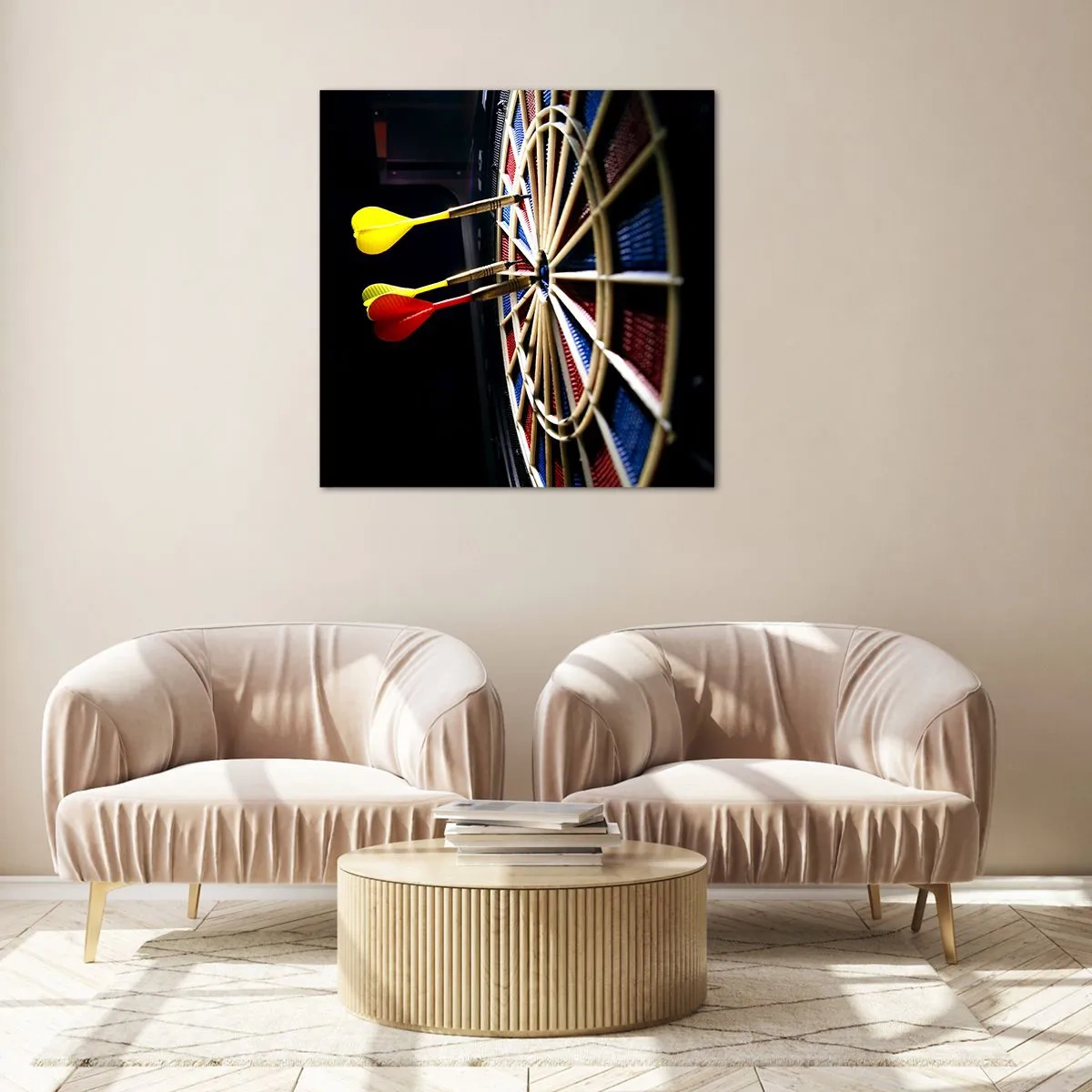 Obraz na skle - Presný zásah - 40x40 cm