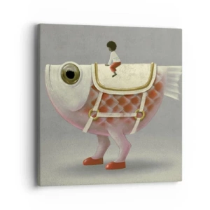 Obraz na plátne - Rybí jazdec - 40x40 cm