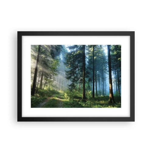 Plagát v čiernom ráme - Žiariaci za úsvitu - 40x30 cm