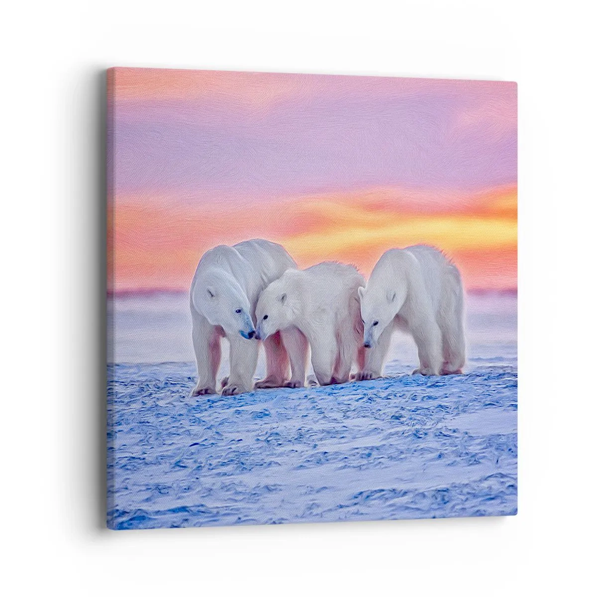 Obraz na plátne - Stačí rodinné teplo - 40x40 cm