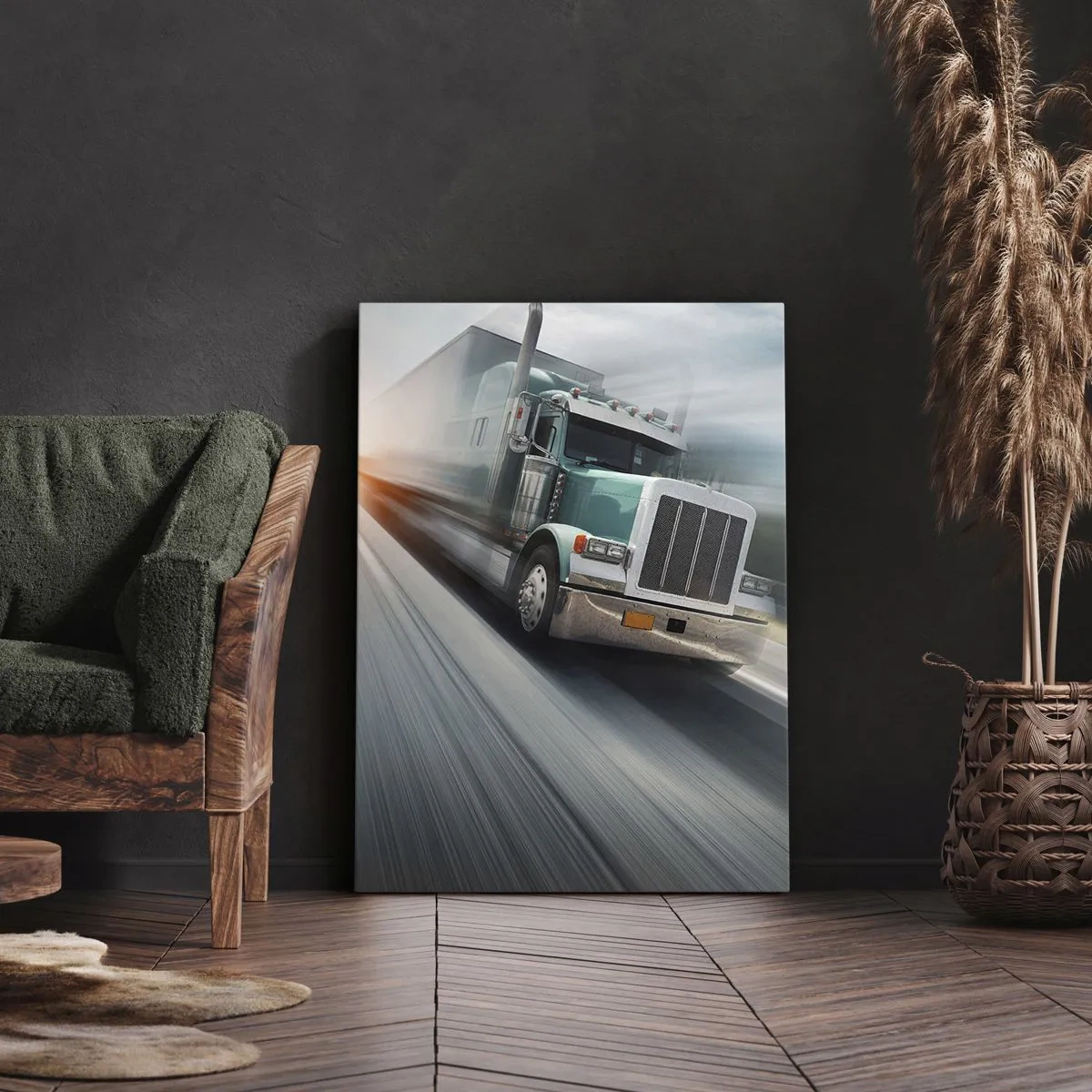 Obraz na plátne - Americký obor v rýchlosti - 55x100 cm