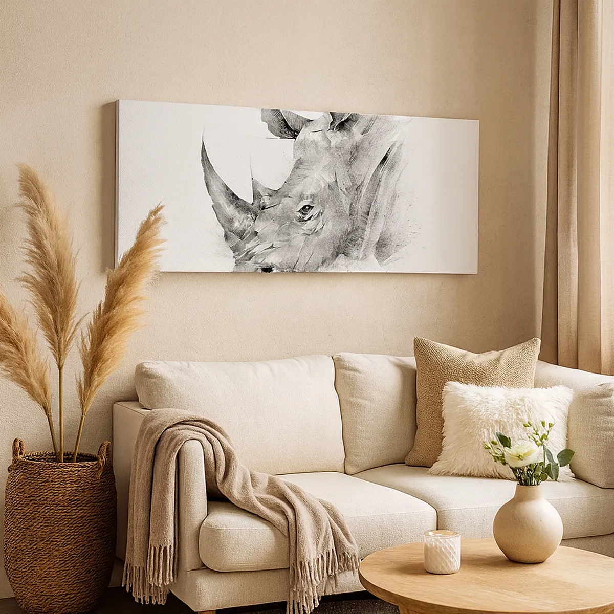 Obraz na plátne - Africký portrét - 30x30 cm