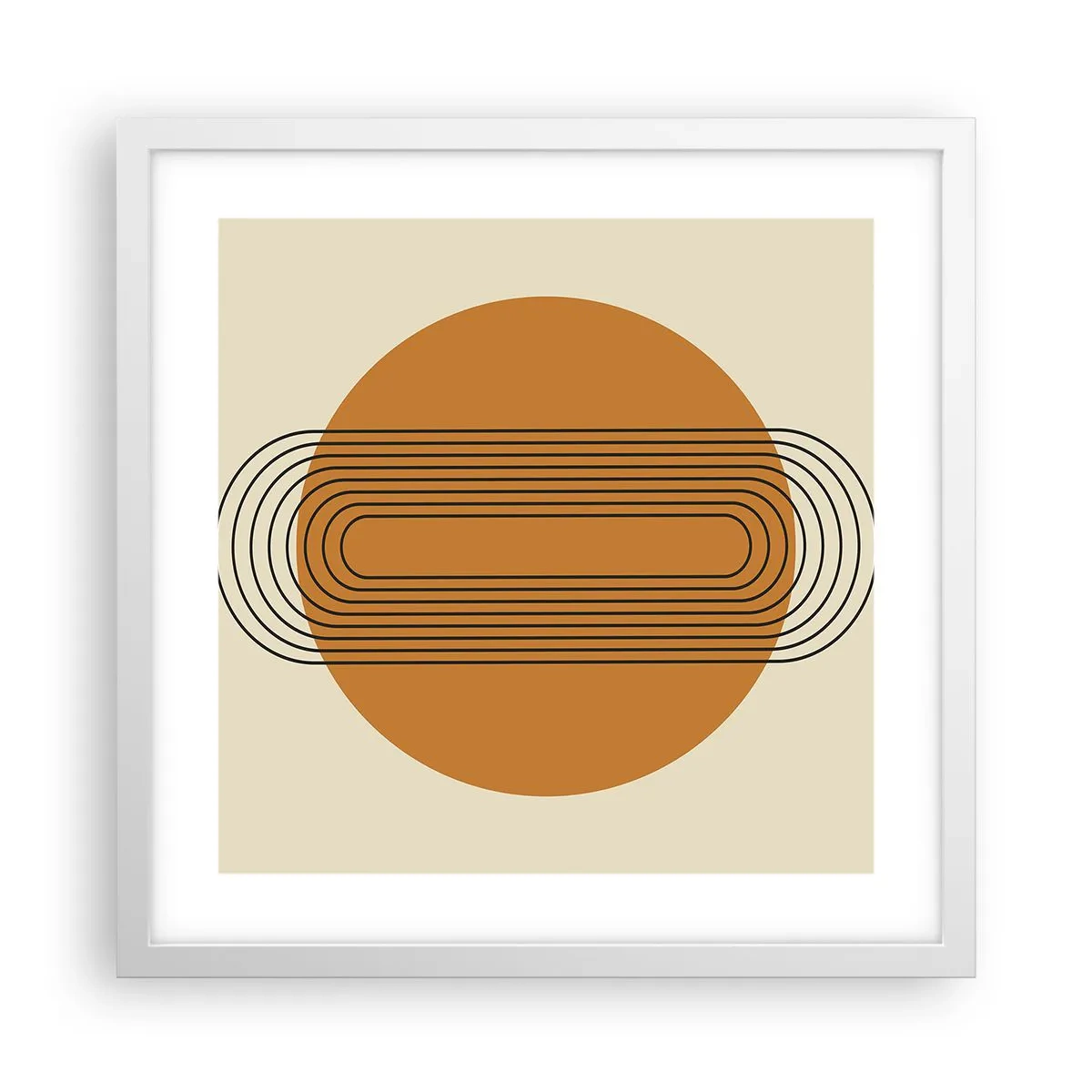 Plagát v bielom ráme - Dokonalý plán - 40x40 cm