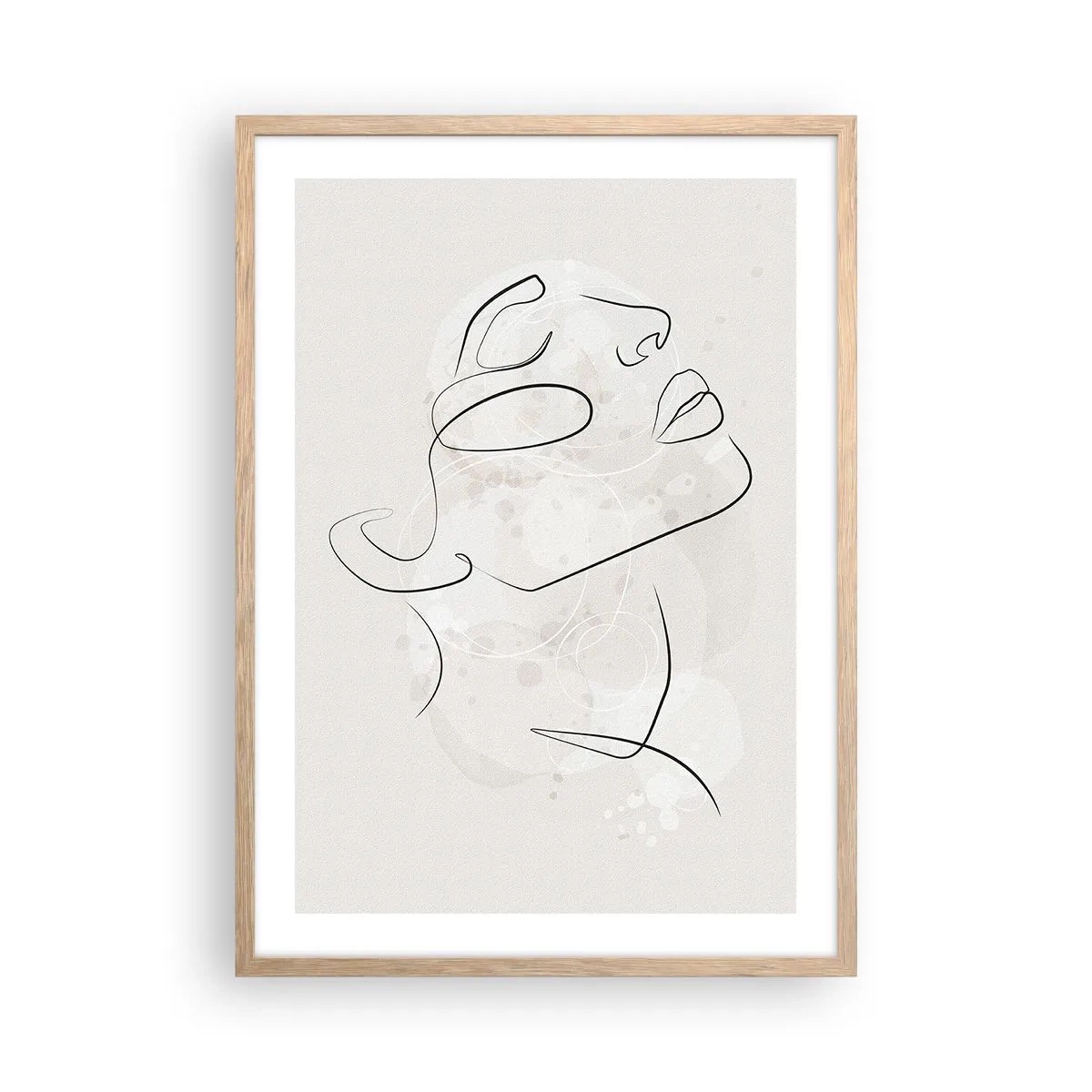 Plagát v ráme zo svetlého duba - Náčrt sna - 50x70 cm