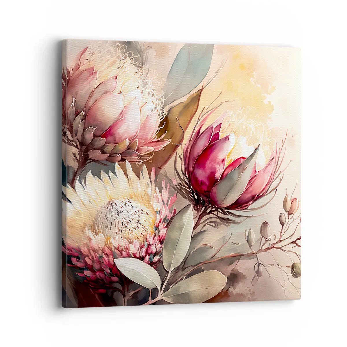 Obraz na plátne - Z profilu a en face - 40x40 cm