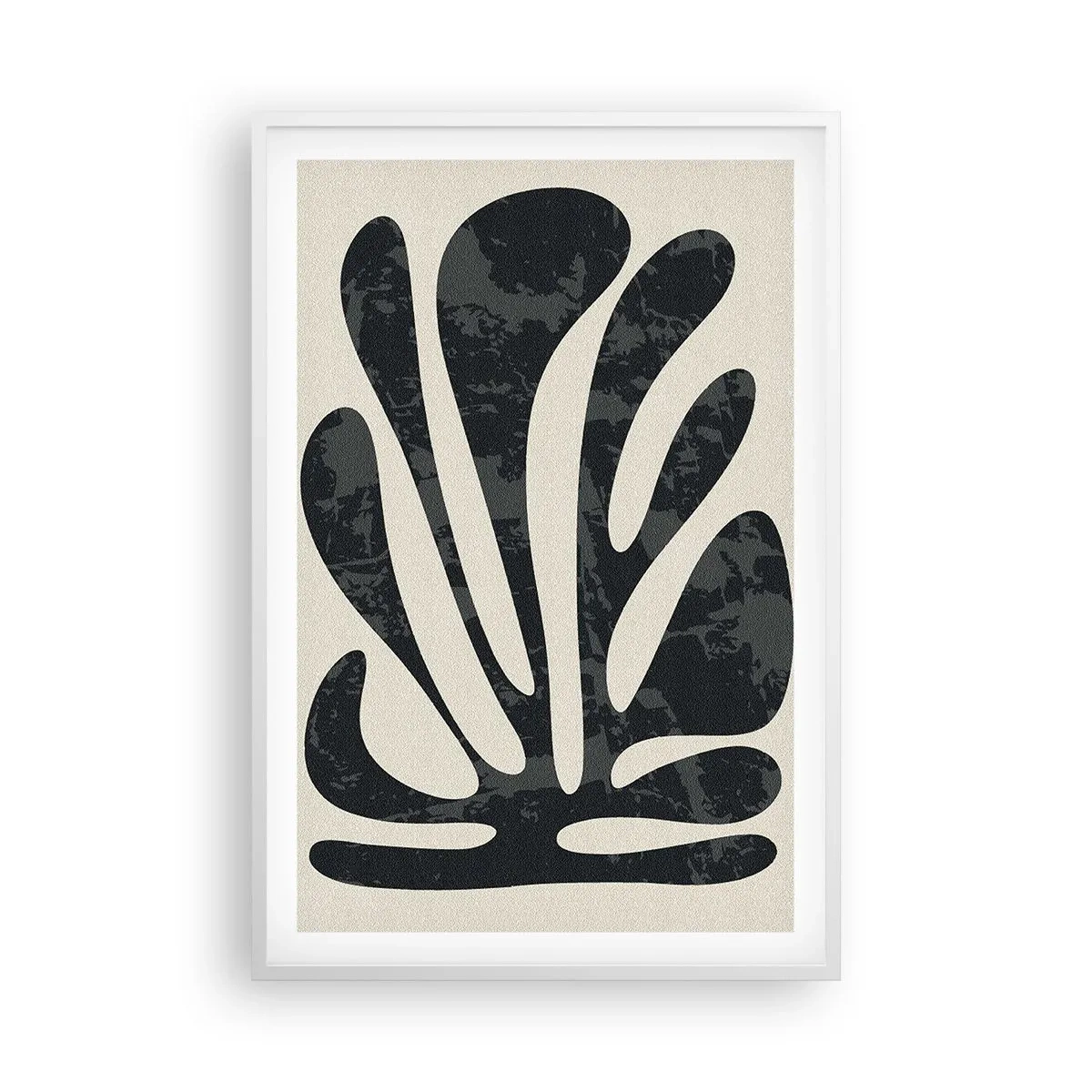 Plagát v bielom ráme - Mnohoprstá abstrakcia - 61x91 cm
