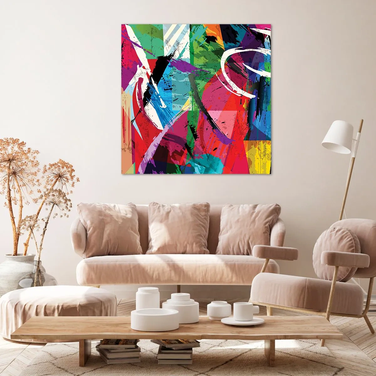 Obraz na plátne - Rýchlo, živo a čulo - 40x40 cm