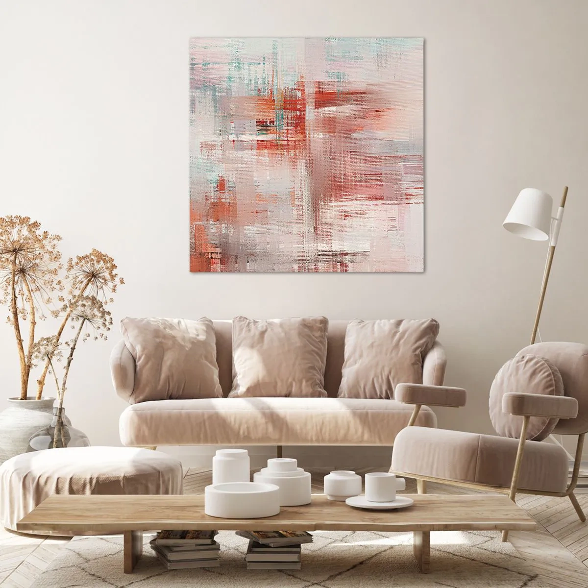 Obraz na plátne - Zahmlené. Ale ružové - 60x60 cm