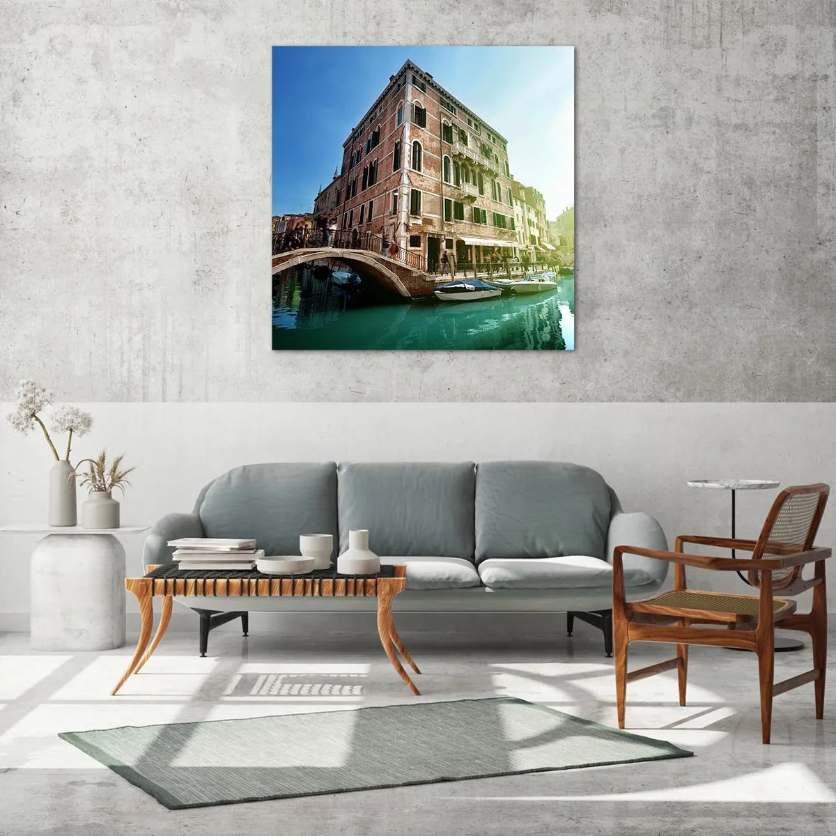 Obraz na skle - Benátky - Amore Mio - 60x60 cm