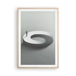 Plagát v ráme zo svetlého duba - To pochopíš - 61x91 cm