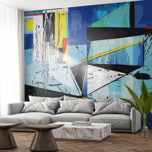 Fototapeta Standard Eco - Pozerať sa na svet z uhla… - Abstrakcia, Kus, Moderný vzor - 400x280 cm