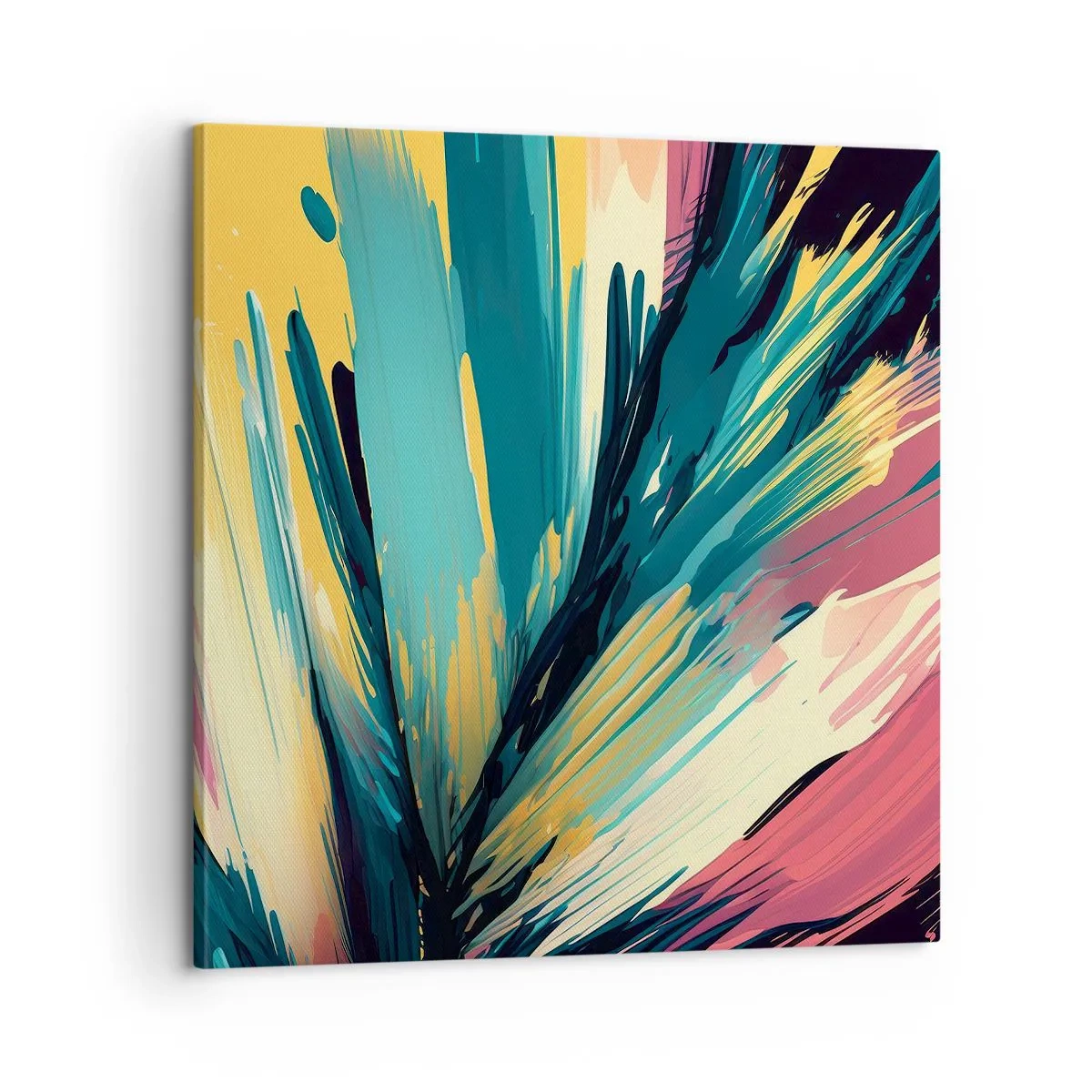 Obraz na plátne - Kompozícia – explózia radosti - 60x60 cm