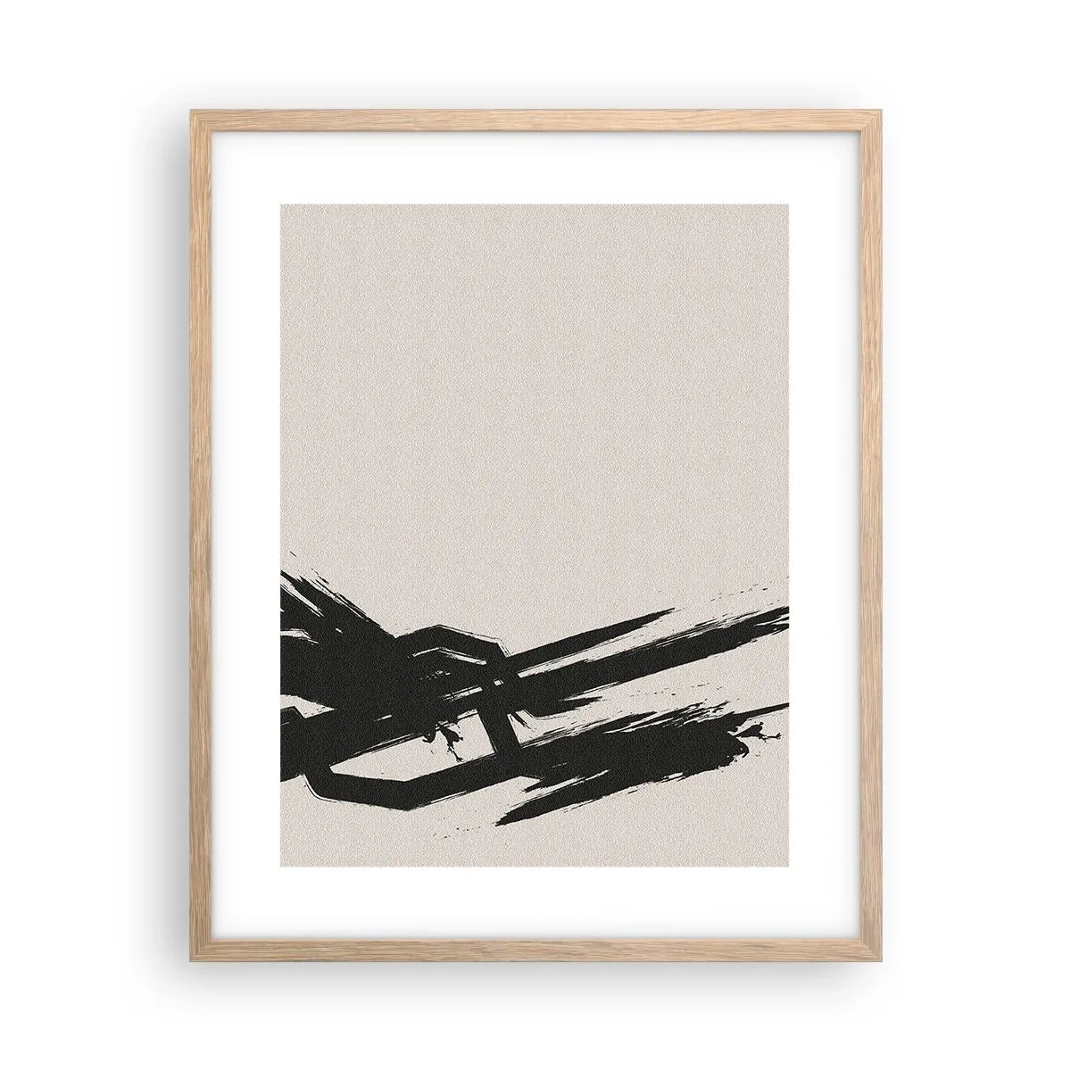 Plagát v ráme zo svetlého duba - Nezastaviteľná hybnosť - 40x50 cm