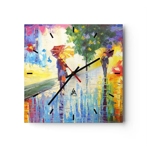 Nástenné hodiny - A všetko je jasné - 30x30 cm