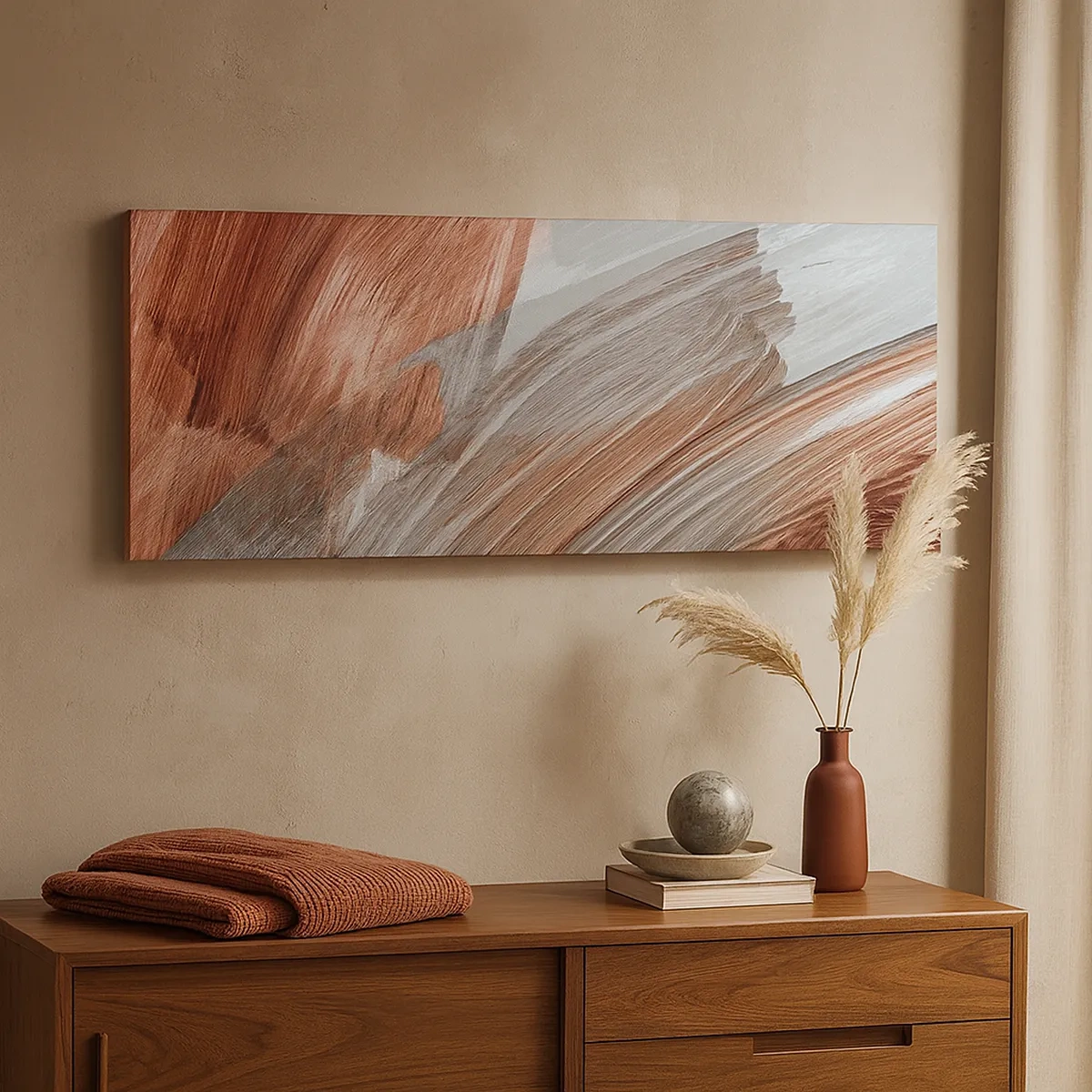 Obraz na plátne - Jesenná veterná abstrakcia - 30x30 cm