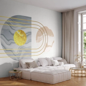 Fototapeta Premium Sand - Jas a žiarivosť - Abstrakcia, Kus, Grafika - 100x70 cm