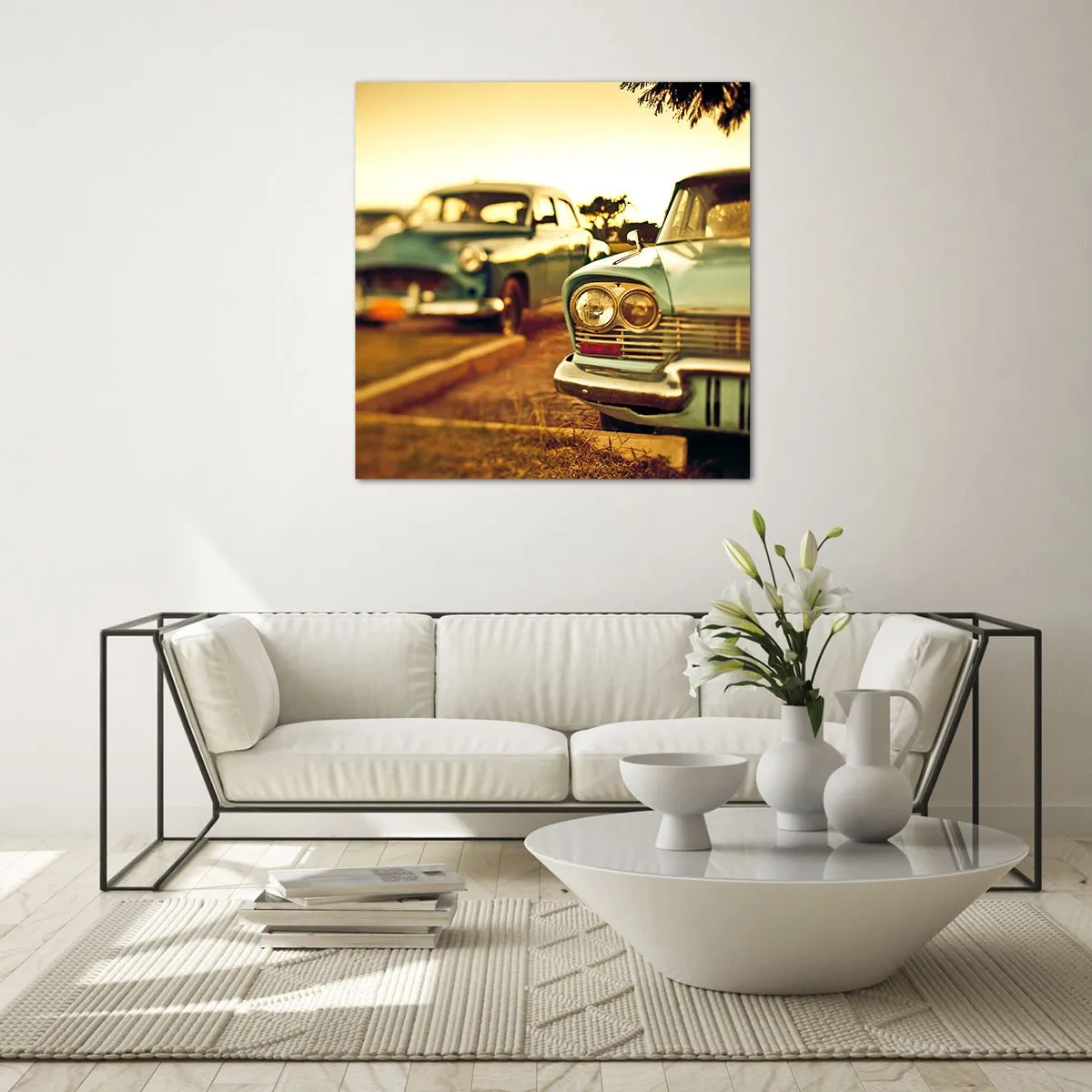 Obraz na skle - Počkáme, uvidíme - 70x70 cm