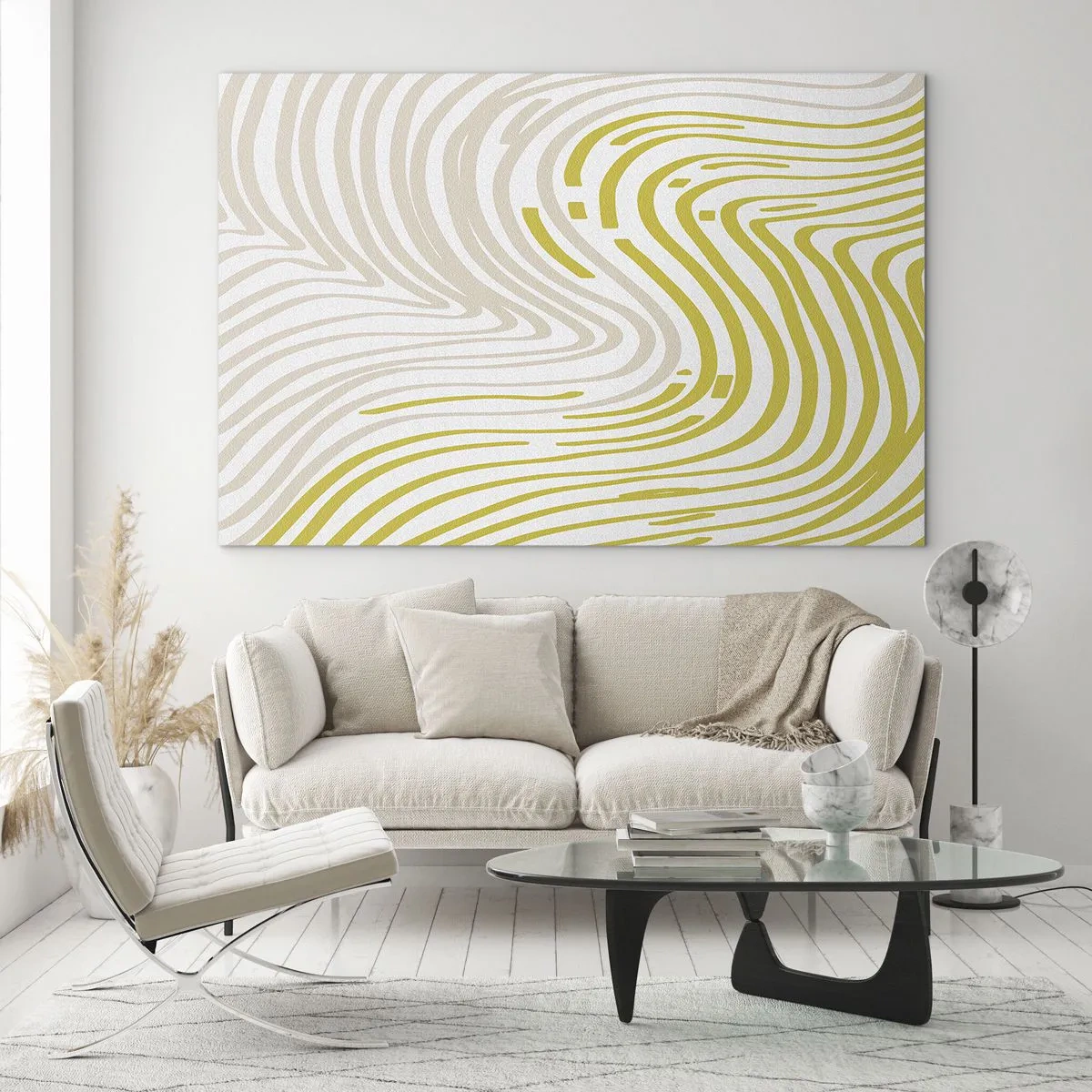 Obraz na skle - Kompozícia s miernym ohybom - 70x50 cm