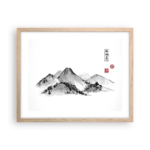 Plagát v ráme zo svetlého duba - Za hranicou vzdialenosti - 50x40 cm