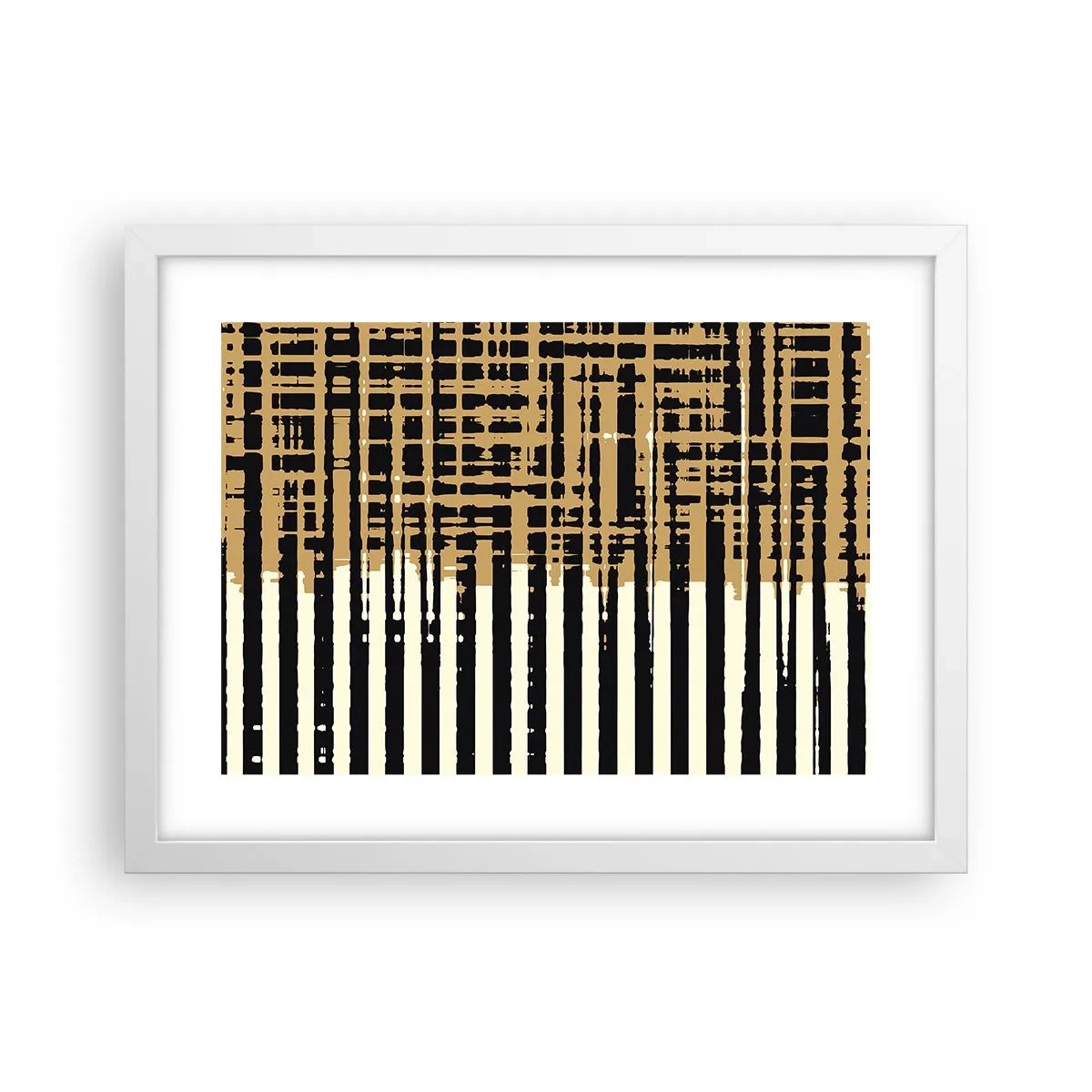 Plagát v bielom ráme - Architektonická abstrakcia - 40x30 cm