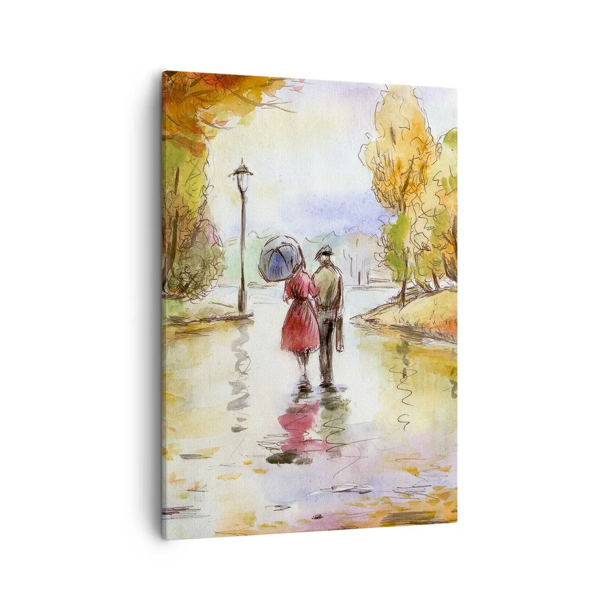 Obraz na plátne - Romantická jeseň v parku
- 50x70 cm