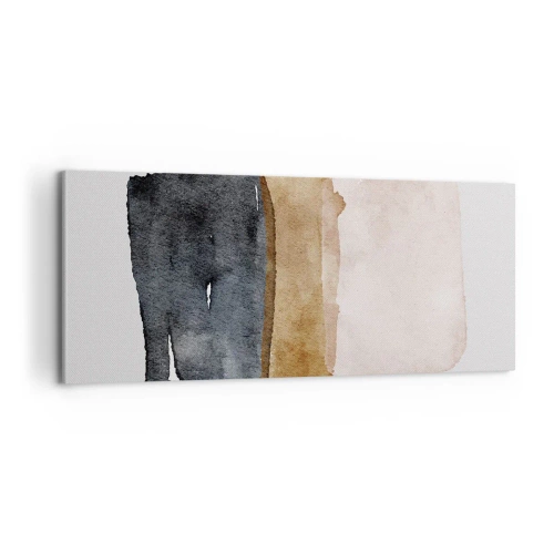 Obraz na plátne - Kompozícia zemitých farieb - 100x40 cm
