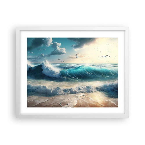 Plagát v bielom ráme - Šušťanie len pre teba - 50x40 cm