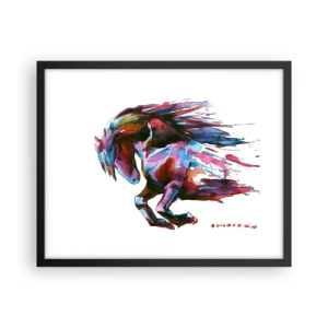 Plagát v čiernom ráme - Nadšenie - 50x40 cm