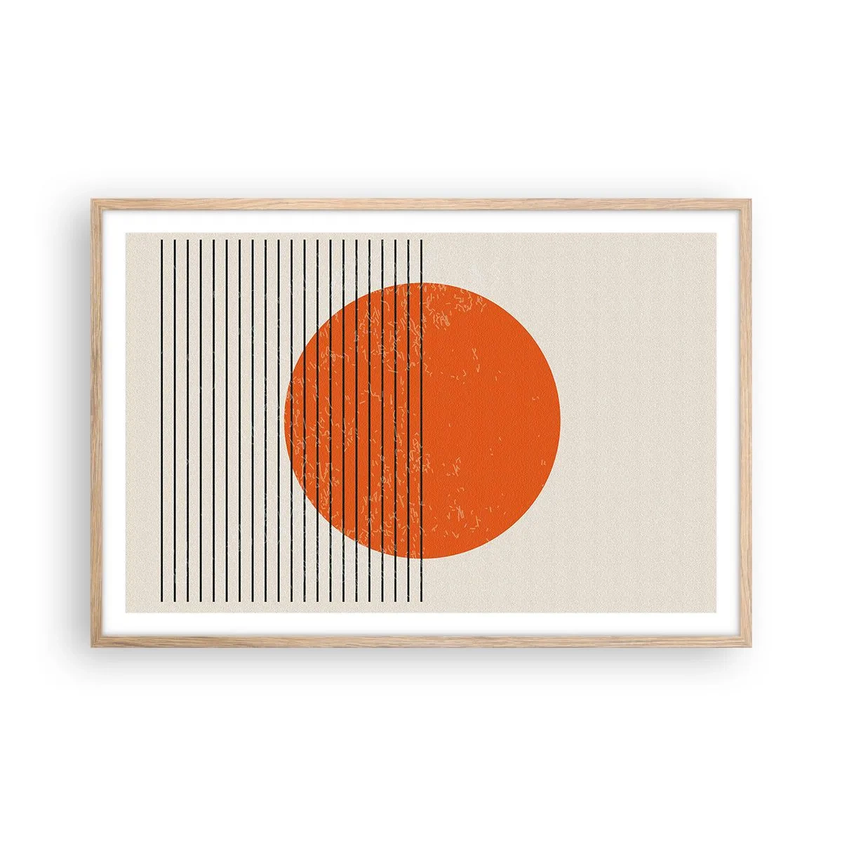 Plagát v ráme zo svetlého duba - Vždy slnko - 91x61 cm