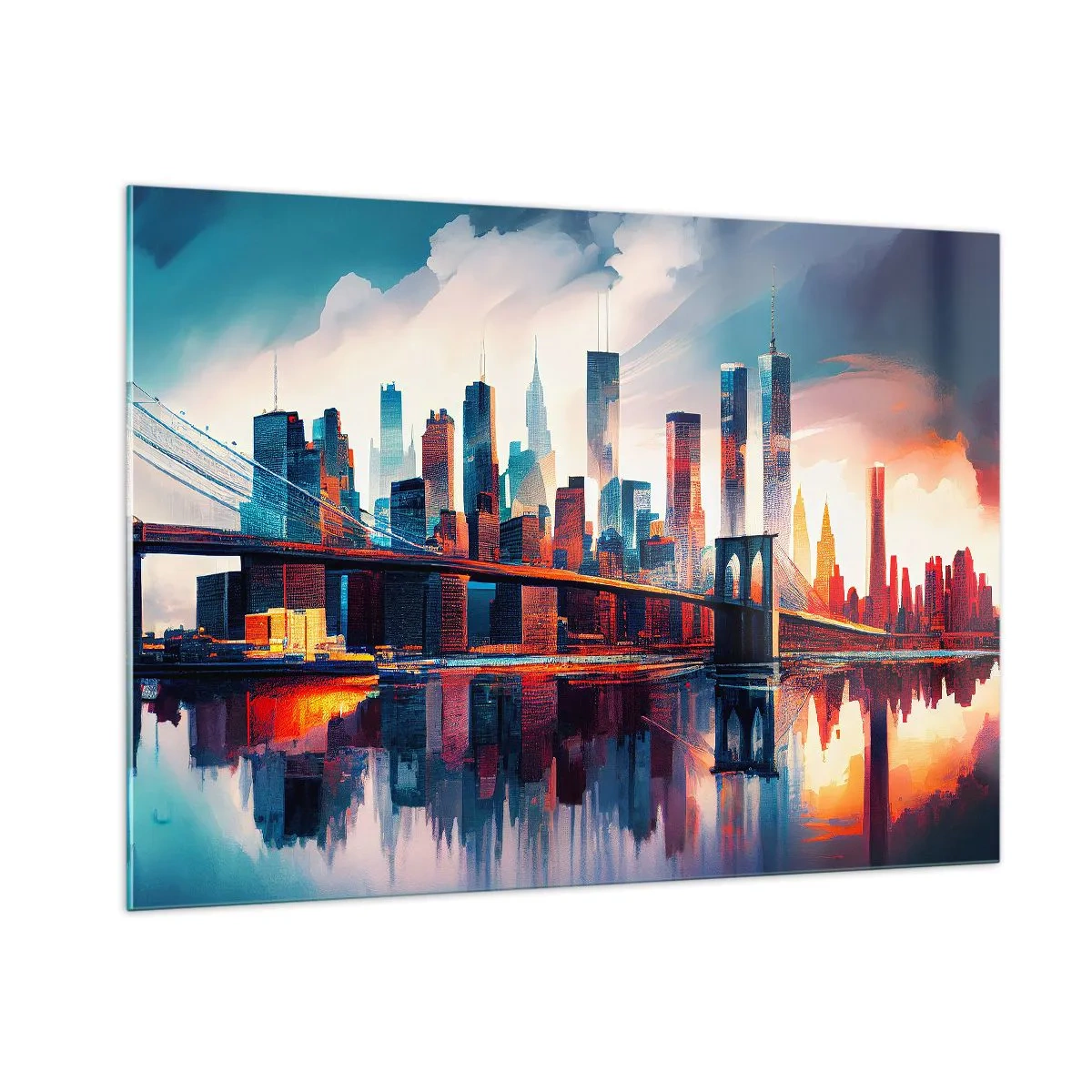 Obraz na skle - Famózny New York - 100x70 cm