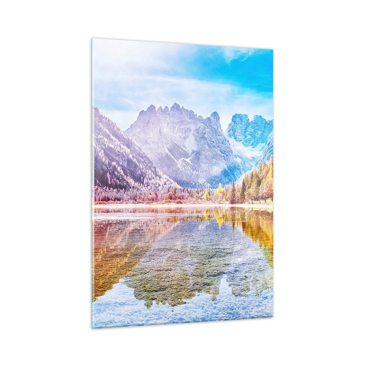 Obraz na skle - A v horách už je jeseň - 50x70 cm
