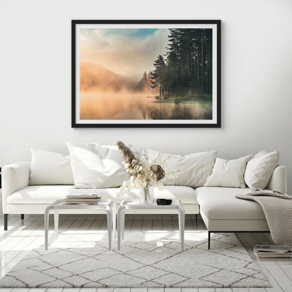 Plagát v čiernom ráme - Zrodenie dňa - 91x61 cm