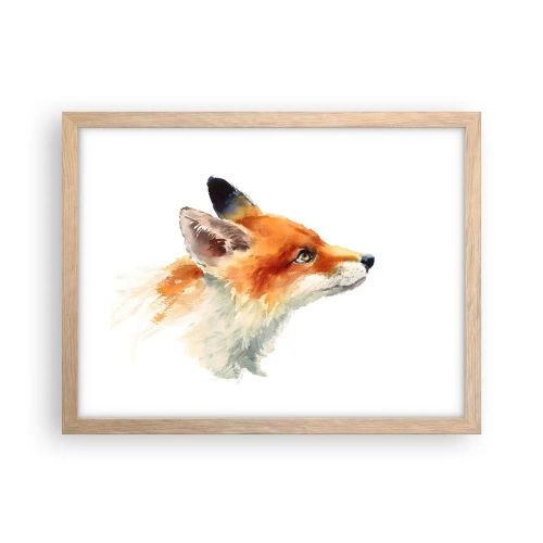 Plagát v ráme zo svetlého duba - Opatrnosti nie je nikdy dosť - 40x30 cm