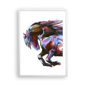 Plagát v bielom ráme - Nadšenie - 50x70 cm