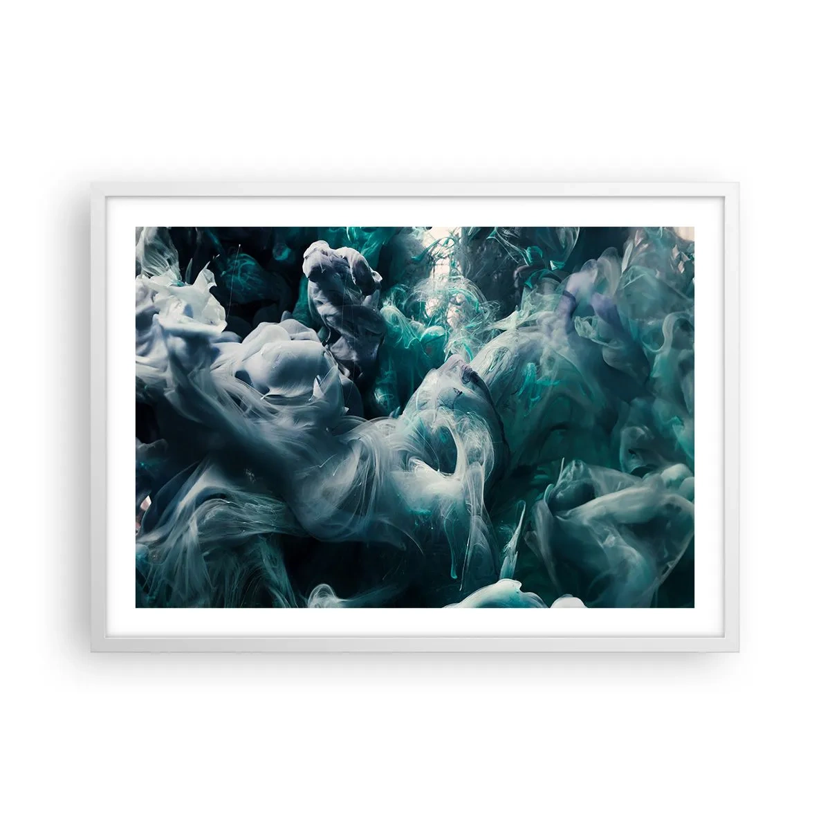 Plagát v bielom ráme - Pohyb farby - 70x50 cm