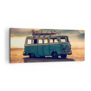 Obraz na plátne - Koniec bôžikov: peňazí a práce - 100x40 cm