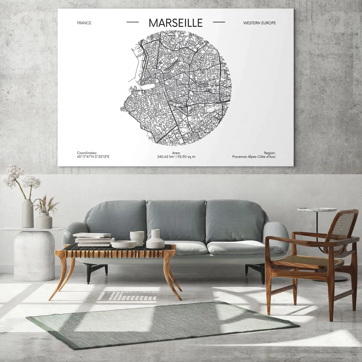 Obraz na skle - Anatómia Marseille - 100x70 cm