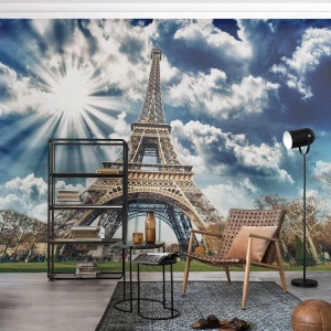 Samolepiaca Fototapeta Deluxe Sticker - Jediná taká pod slnkom - Eiffelova veža, Paríž, Architektúra - 400x280 cm