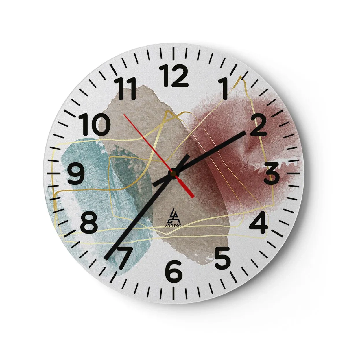 Nástenné hodiny - Korálky priestoru - 30x30 cm