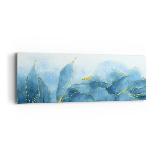 Obraz na plátne - Blankyt v zlate - 90x30 cm